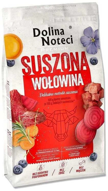 DOLINA NOTECI Premium jautienos – džiovintas šunų maistas – 9kg