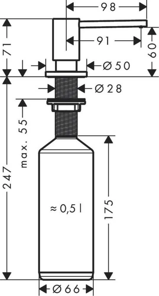Dozatorius Hansgrohe A41 40438670