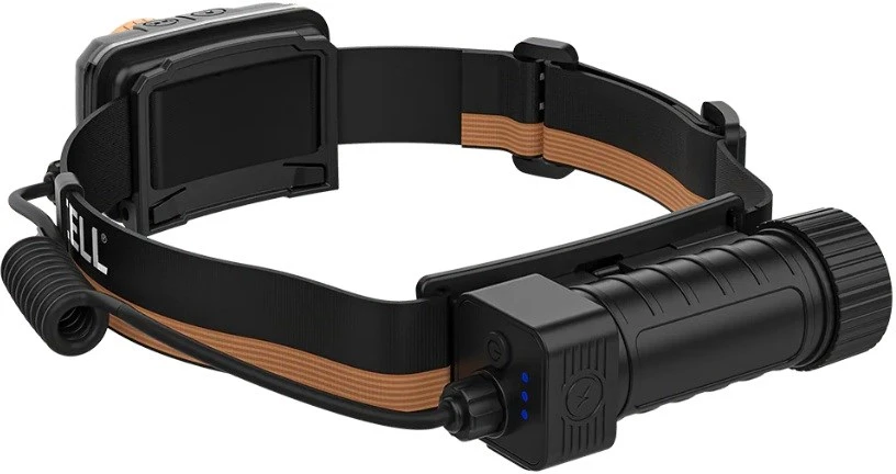 Duracell DH1500R Headlamp juodas, oranžinis