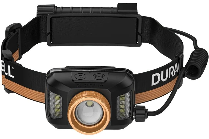 Duracell DH1500R Headlamp juodas, oranžinis