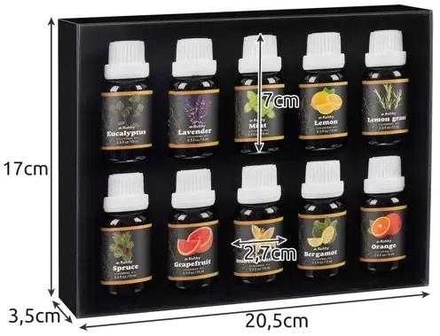 Drėkintuvas Kvapieji aliejai - 10 vnt. rinkinys, 15 ml, Ruhhy 21938