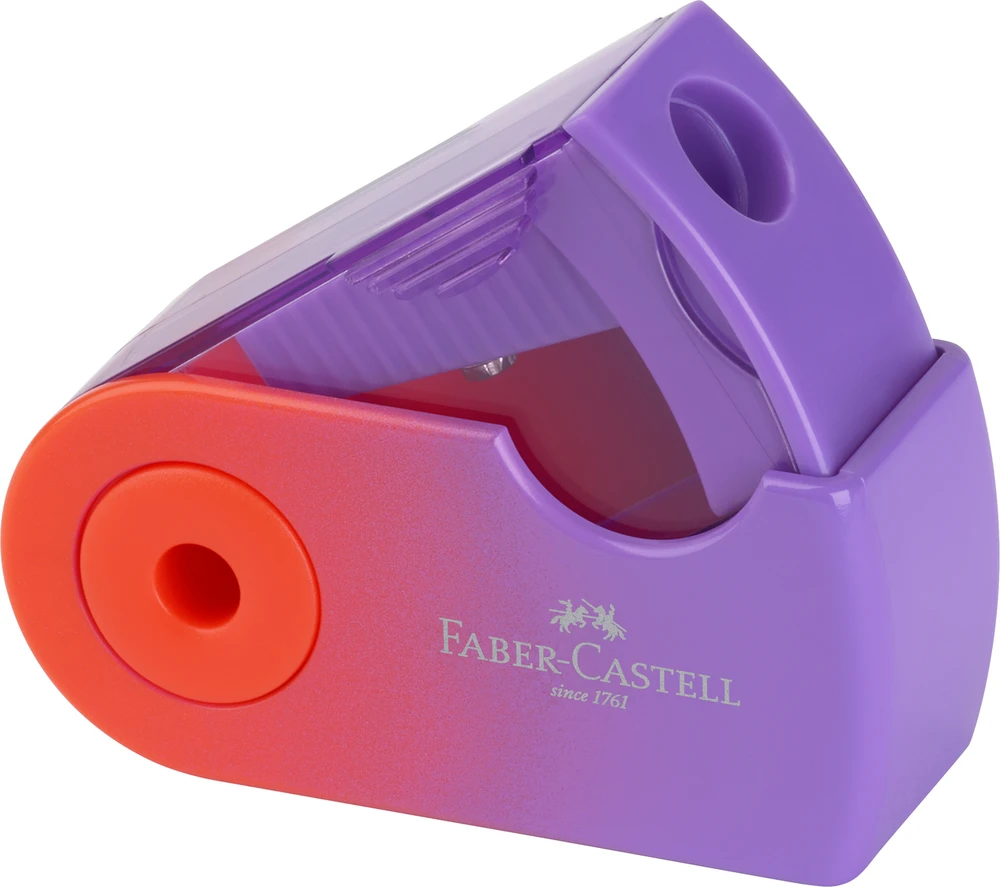 Drožtukas Faber-Castell Sleeve Flow Edition, su konteineriu