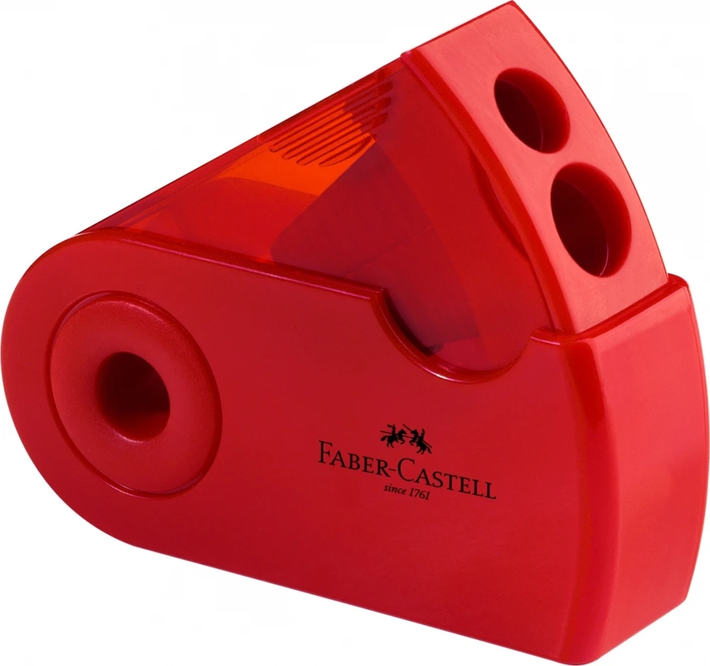 Drožtukas Faber-Castell, plastikinis, 2 skylutės 1226-104