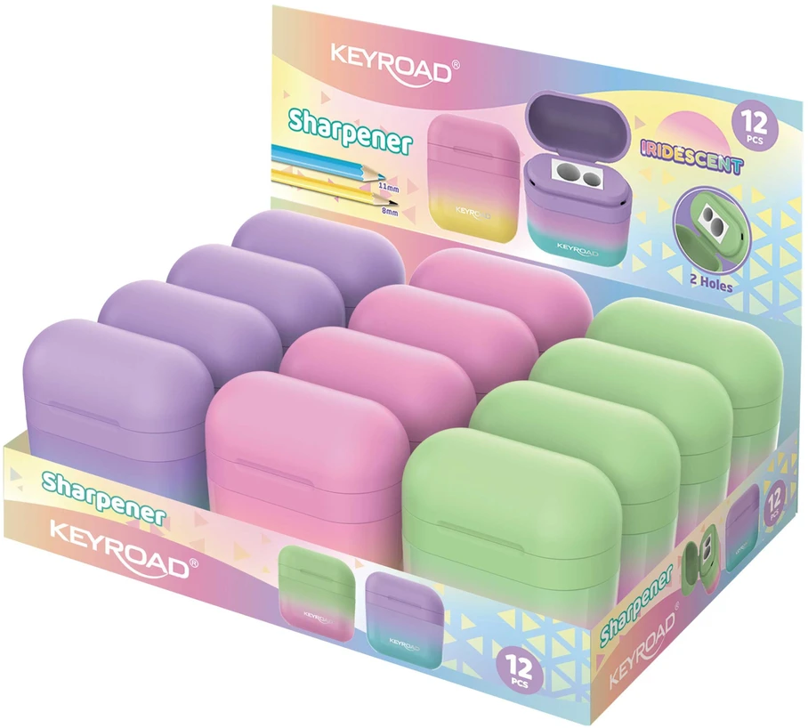 Drožtukas Keyroad Iridescent, 2 skylių, su konteineriu