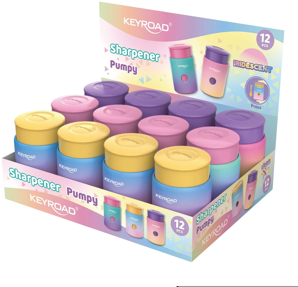Drožtukas Keyroad Iridescent Pumpy, su konteineriu