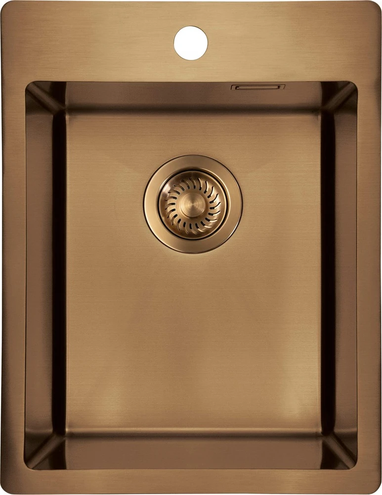 Virtuvinė plautuvė Deante Olfato Precious, ZPO_C10E, Brushed bronze