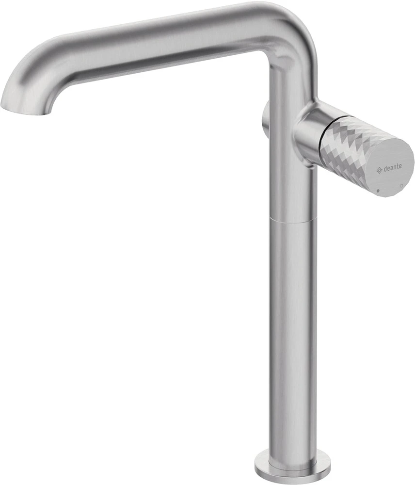 Praustuvo maišytuvas Deante Silia Hexa Tall BHS_F24K, Brushed steel