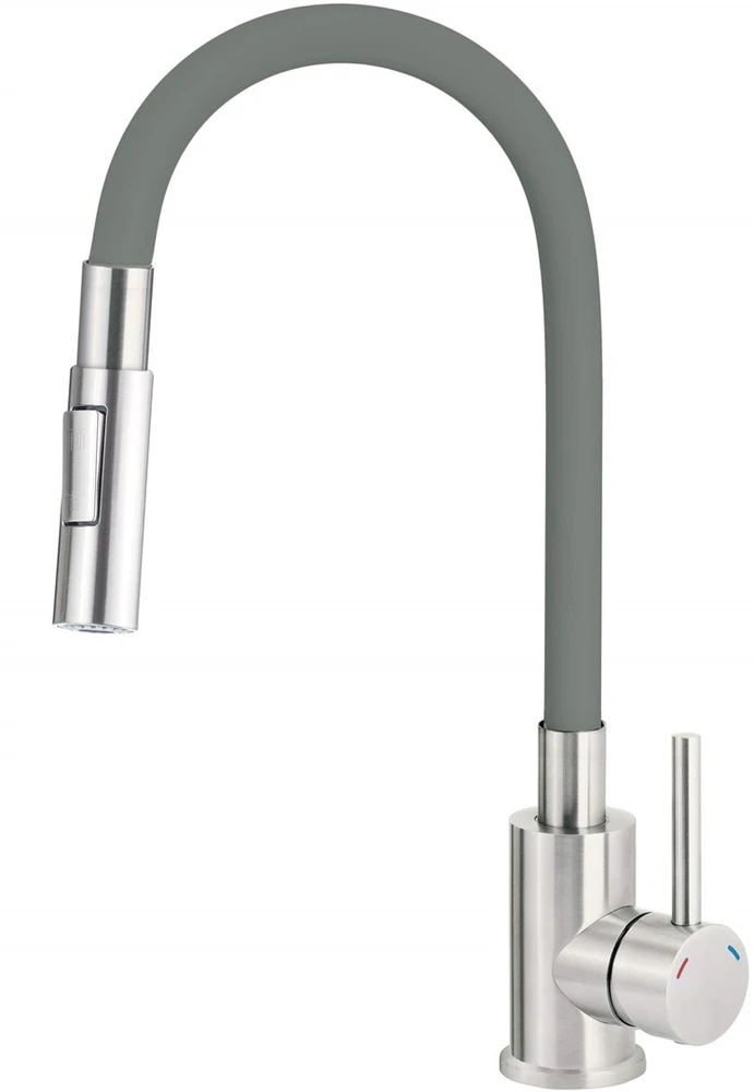 Virtuvinis maišytuvas Deante Luno BOC_T740, Titanium/Steel