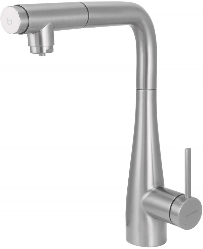 Deante Eridan virtuvinis maišytuvas su pajungimu vandens filtrui, BRE_F75M, Brushed steel