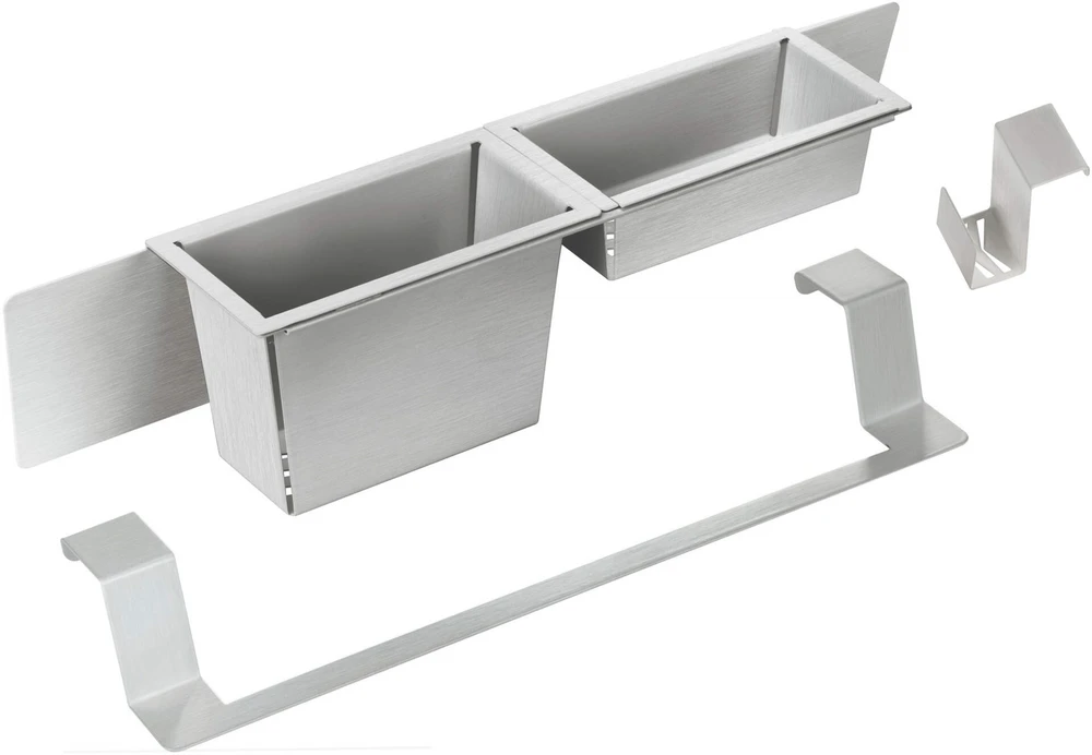 Deante Magnetic plautuvės aksesuarų rinkinys ZZMK011O, Brushed steel