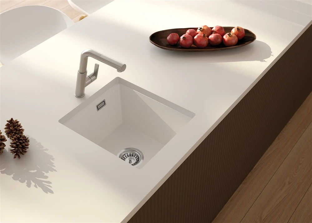 Deante granitinė virtuvinė plautuvė Deante Eridan, ZQE_S104, Metallic pilkas