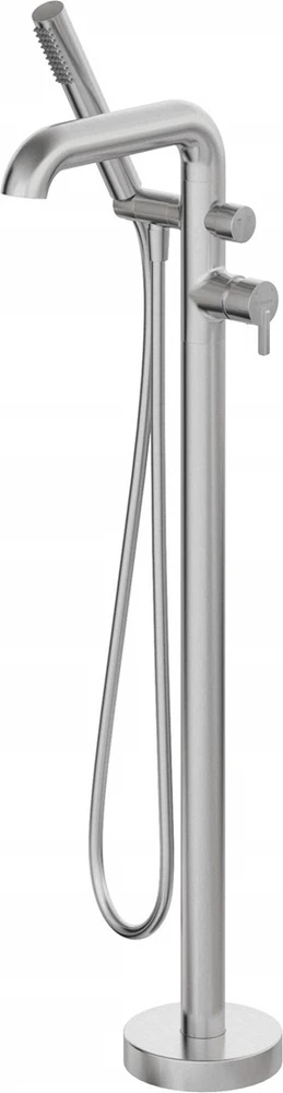 Deante grindinis vonios maišytuvas su dušeliu Deante Silia BQS_F17M, Brushed steel