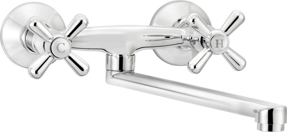 Sieninis virtuvinis maišytuvas Deante Symetrio BOS_080D, Chrome