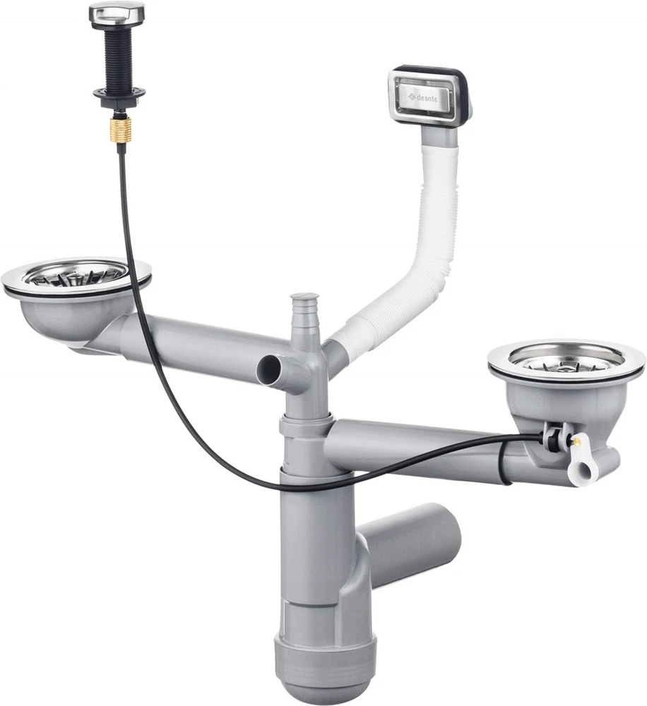Sifonas plautuvėms Deante Space-Saver Lux ZXY_9912, Steel