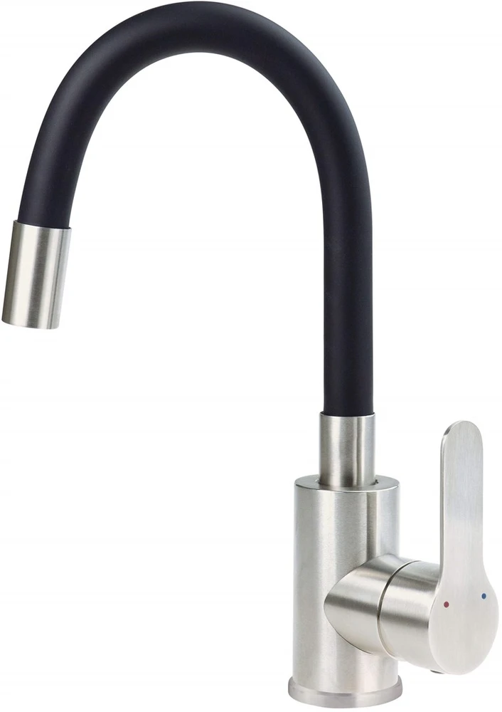 Praustuvo maišytuvas Deante Lupo BLU_B240, Juodas/Steel