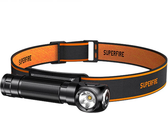 Du viename priekinis žibintas Superfire TH04, 600 lm, USB-C