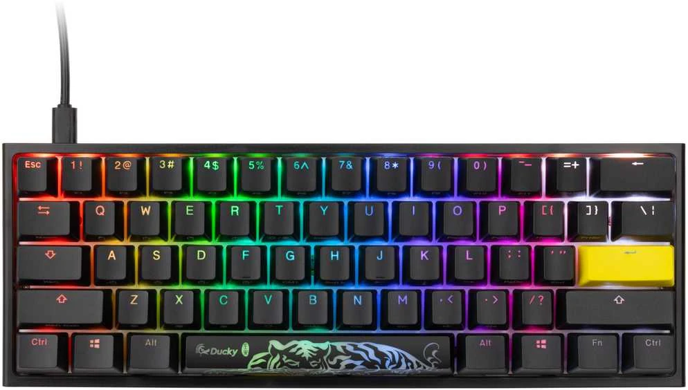 Mechaninė klaviatūra Ducky One 2 Mini RGB, PBT, MX Raudona, US išdėstymas