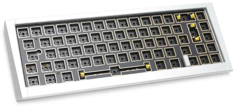 Ducky Outlaw 65 žaidimų klaviatūra, Barebone – Sidabrinis ISO išdėstymas