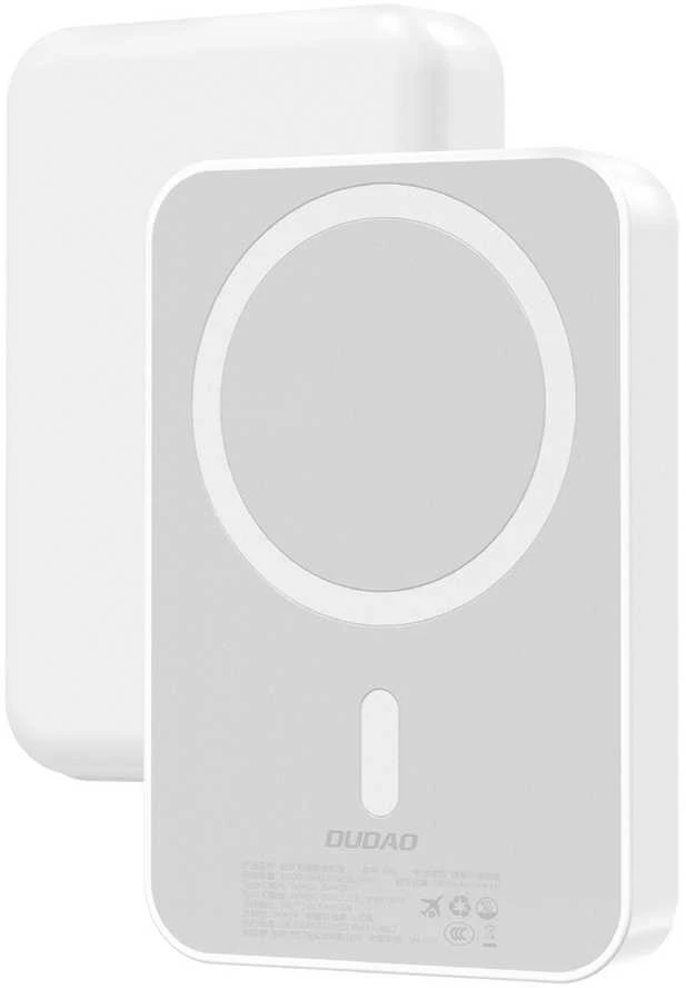 Dudao K26 išorinė baterija 10000mAh 20W USB-A / USB-C / MagSafe - Baltas