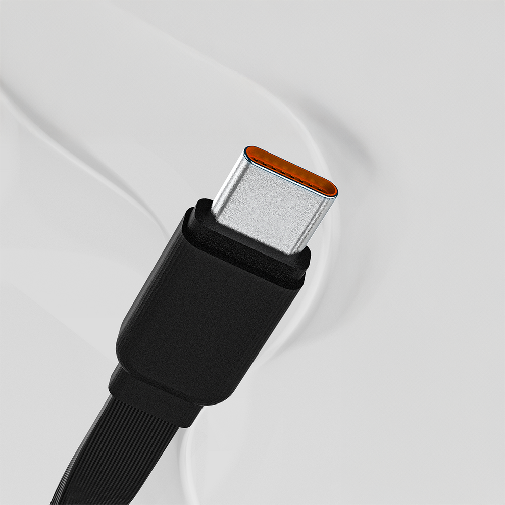 Dudao K32 išorinė baterija 22,5 W 10000 mAh su integruotu USB-C / „Lightning“ laidu – Juodas