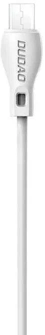 USB kabelis Dudao (L4M) microUSB (2.4A) baltas (2m)