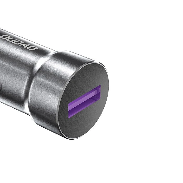 Įkroviklis automobilinis Dudao R4Pro (1xUSB; 5A; 22,5W) pilkas