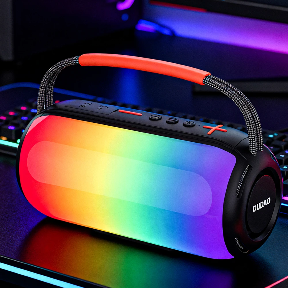 Ausinės Dudao Y21 Belaidės Speaker with RGB Backlight Bluetooth 5.3 - Juodas