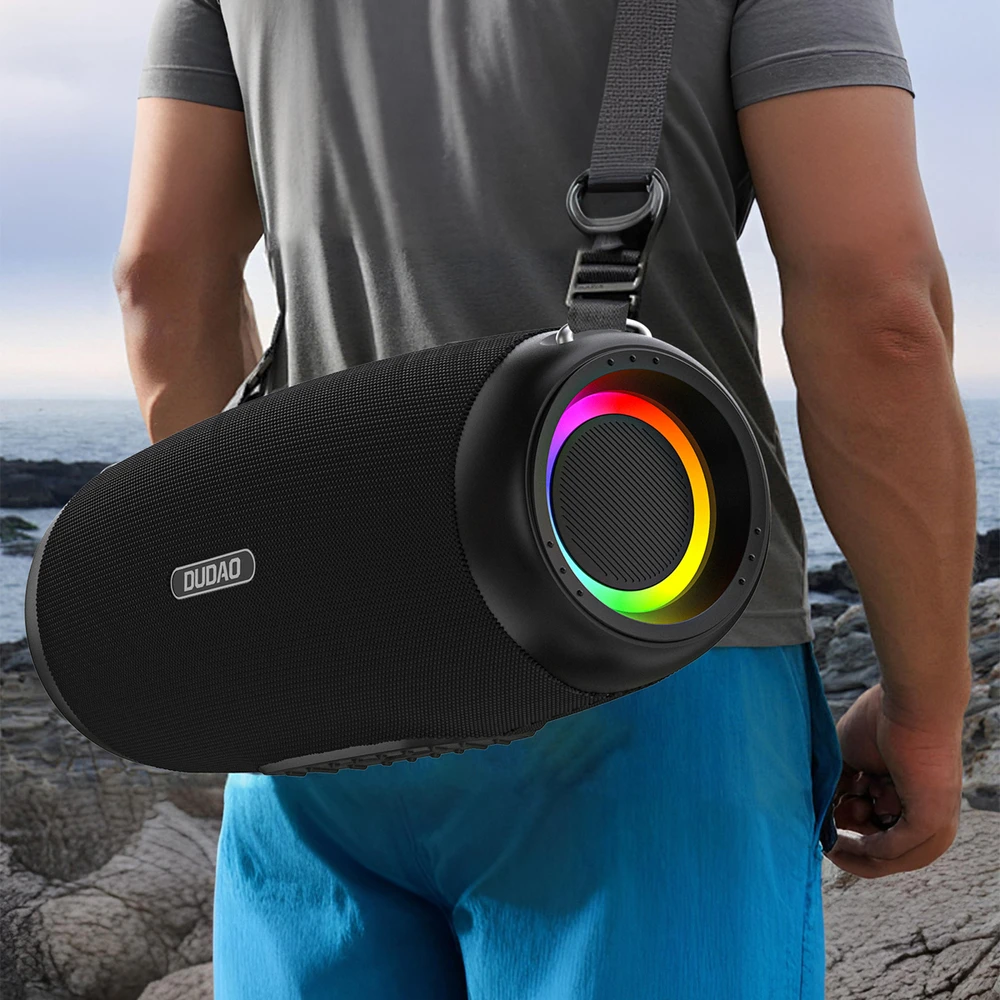 Dudao Y21Pro Belaidės Speaker with RGB Backlight Bluetooth 5.3 - Juodas