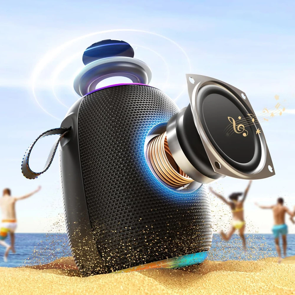 Ausinės Dudao Y22 Belaidės Speaker with RGB Backlight Bluetooth 5.3 - Juodas