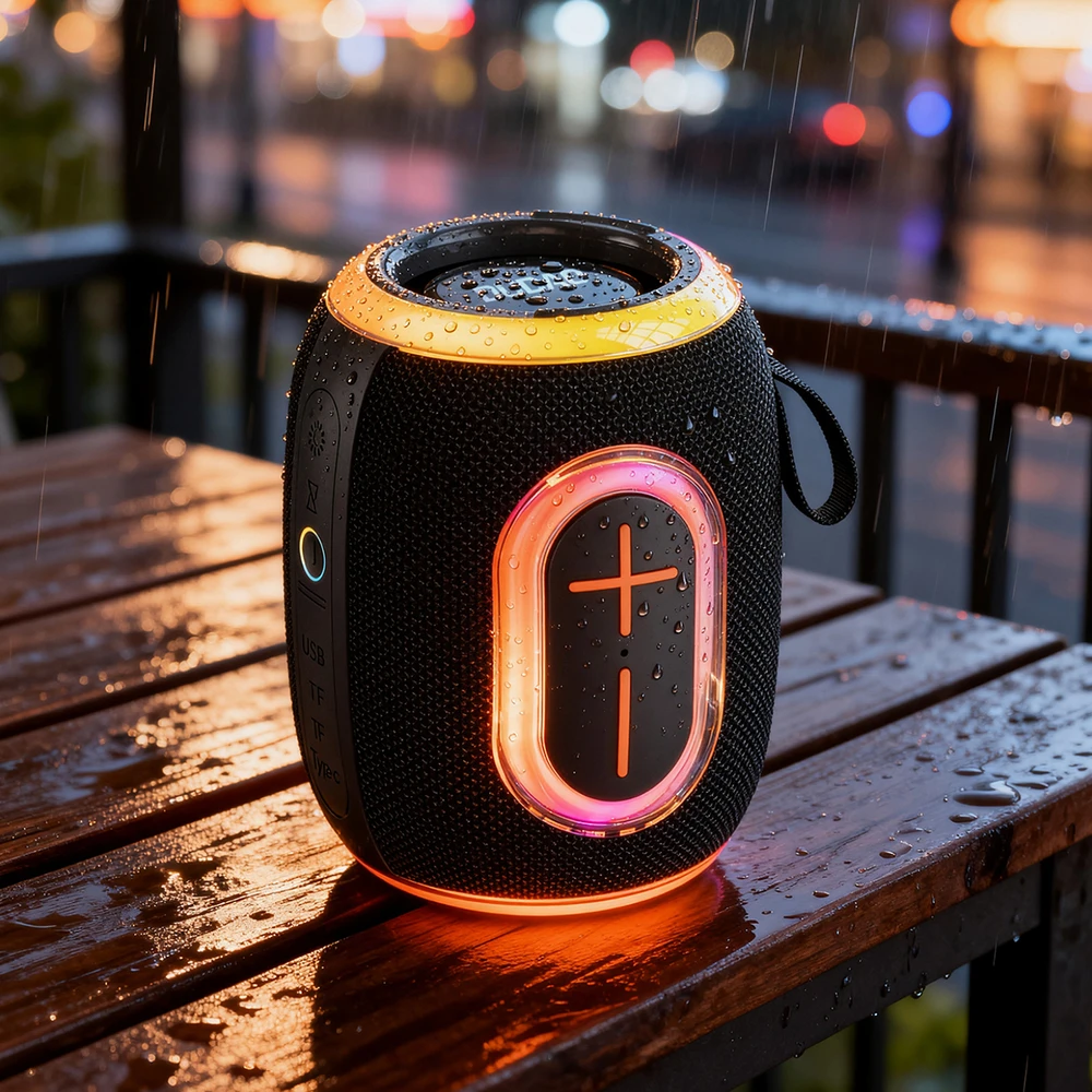 Ausinės Dudao Y22 Belaidės Speaker with RGB Backlight Bluetooth 5.3 - Juodas