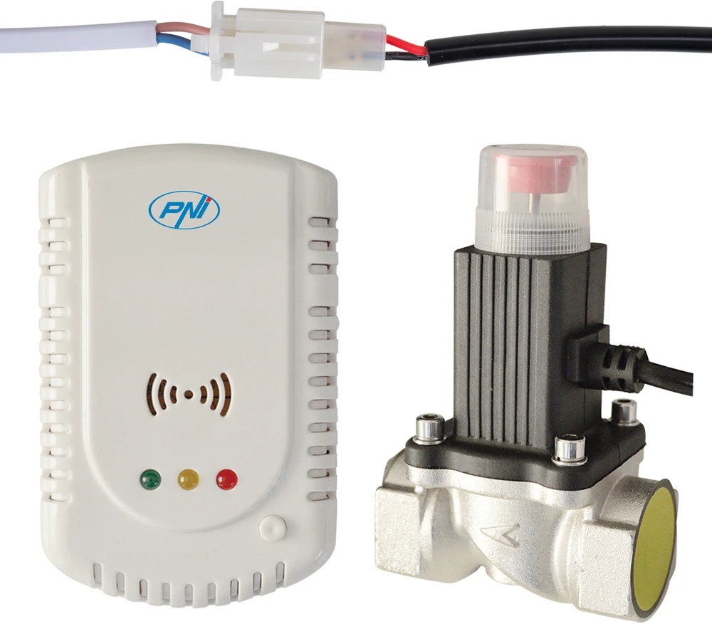 Dujų jutiklio komplektas PNI GD-01 ir PNI V-02 solenoidas, kodas 2014172