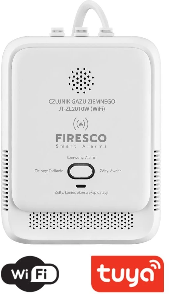 „Firesco JT-ZL2010W Wi-Fi Tuya Smart Life“ gamtinių dujų (metano) jutiklis