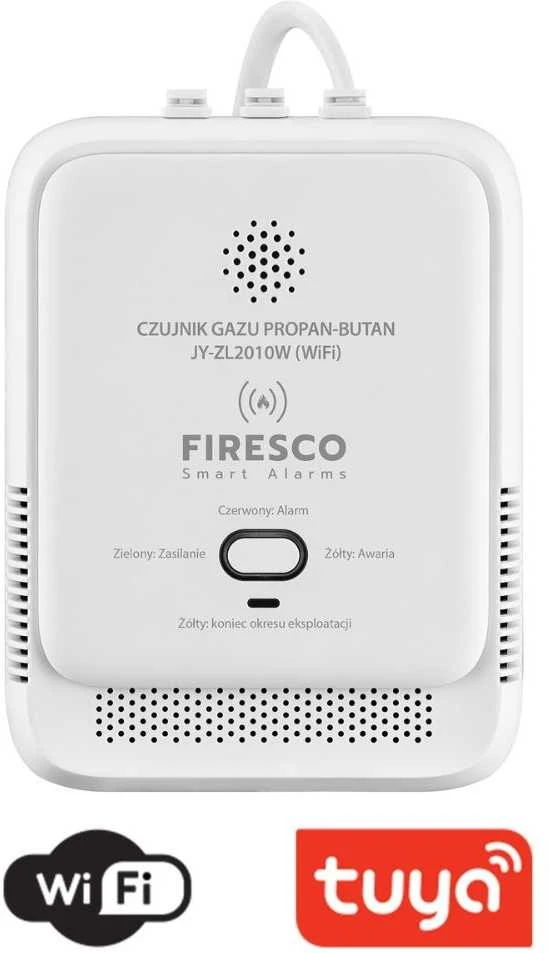 Dujų nuotėkio jutiklis propanas-butanas Firesco (LPG) JY-ZL2010W Wi-Fi Tuya Smart Life