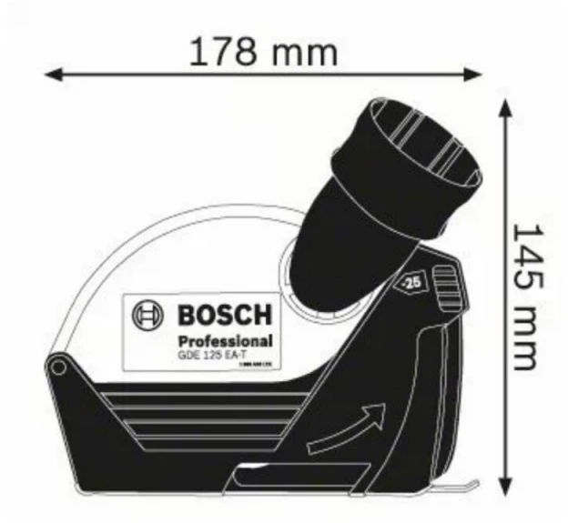 Bosch Apsauginis gaubtas GDE 125 EA-T