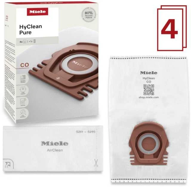Dulkių maišeliai Miele HyClean Pure CO, 4,5Ltr.