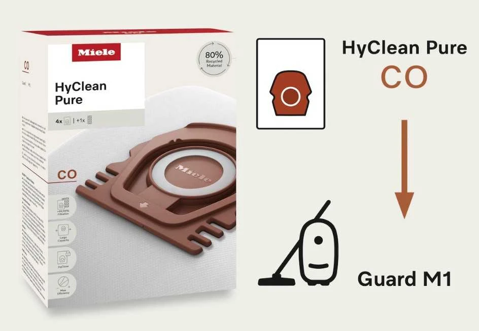 Dulkių maišeliai Miele HyClean Pure CO, 4,5Ltr.