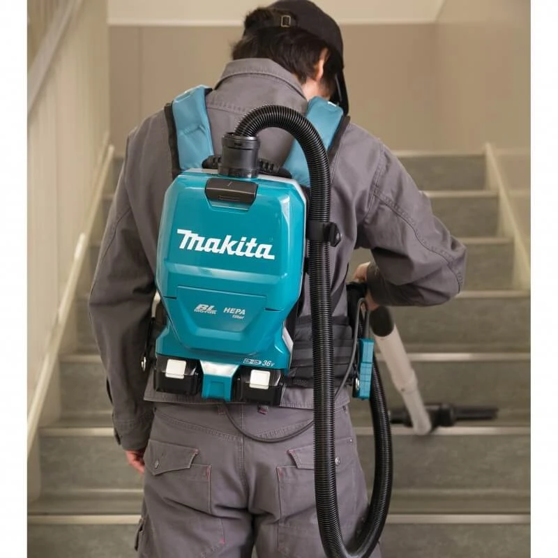 Makita DVC261ZX11 akumuliatorinis (kuprinė) dulkių siurblys (be kroviklio ir be akumuliatorių)