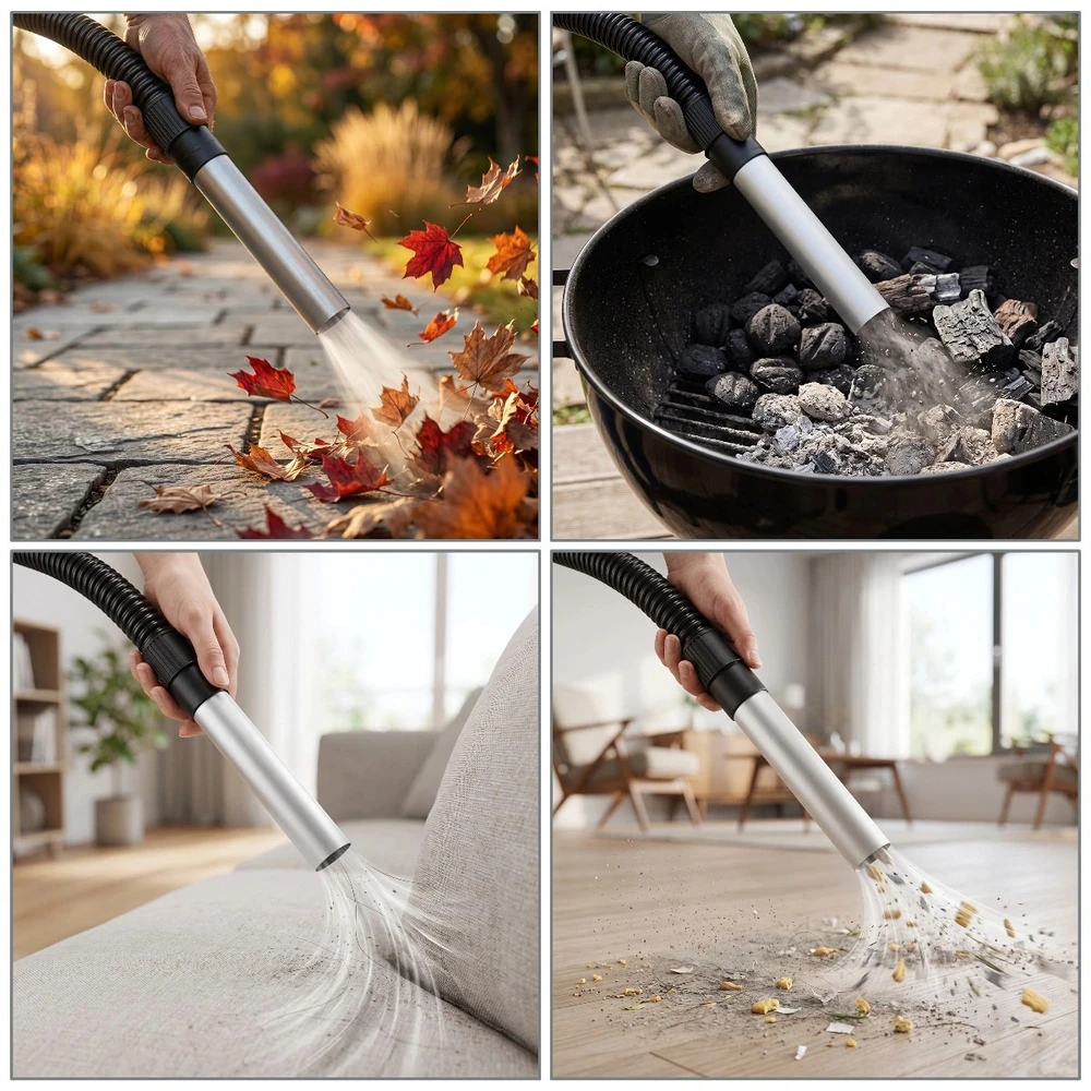 Dulkių siurblys Bauerkraft Pramoninis karščiui atsparus pelenų siurblys židiniui ir krosnelei, 15 l, 800 W