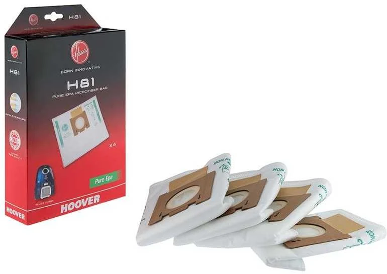 Hoover Pure Epa mikropluošto dulkių siurblio maišeliai H81, Baltas