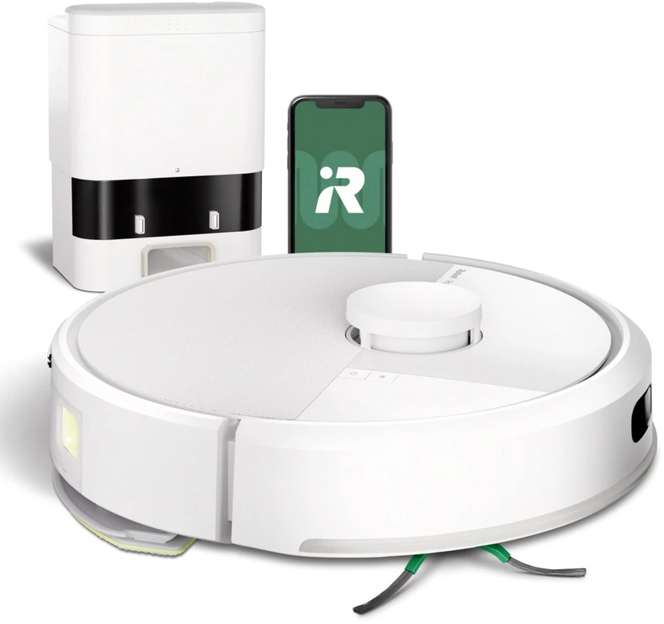 Dulkių siurblys - robotas iRobot Roomba 105 Combo su AutoEmpty stotele, baltas