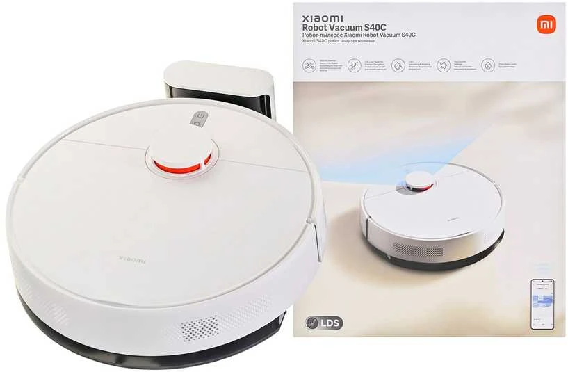 Dulkių siurblys - robotas Xiaomi S40C EU, baltos spalvos