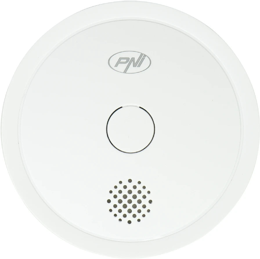 Dūmų jutiklis PNI SafeHouse HS261 su „Wi-Fi“, valdymas per „Tuya Smart“ programėlę, 3V baterijos maitinimas, 85dB, garsinis ir vaizdinis signalas, tylusis aliarmas