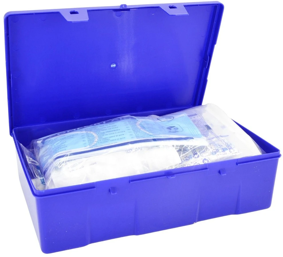 Dunlop AUTOMOBILINĖ VAISTINĖLĖ SU 41 ELEMENTO RINKINIU BOX DIN 13164 570693