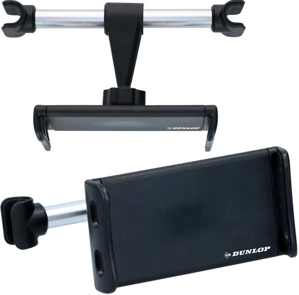Dunlop - Laikiklis automobilinis ir zagłówek na smartfon / planšetinis kompiuteris 12-21 cm