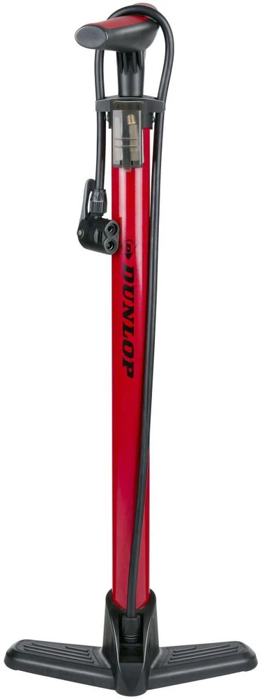 Raudona dirbtuvėms skirta dviračio pompa Dunlop