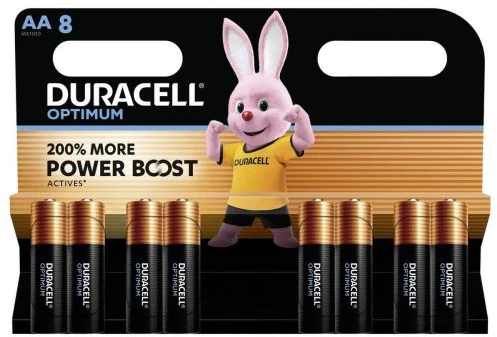 Baterija - Duracell Optimum MN1500 AA 1.5V Alkalinė 8 Pakuotė