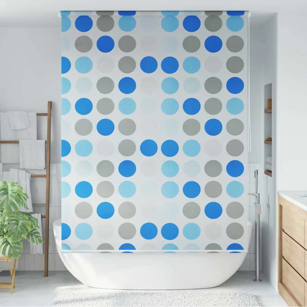 Dušo roletas, 160x240 cm, apskritimų raštas