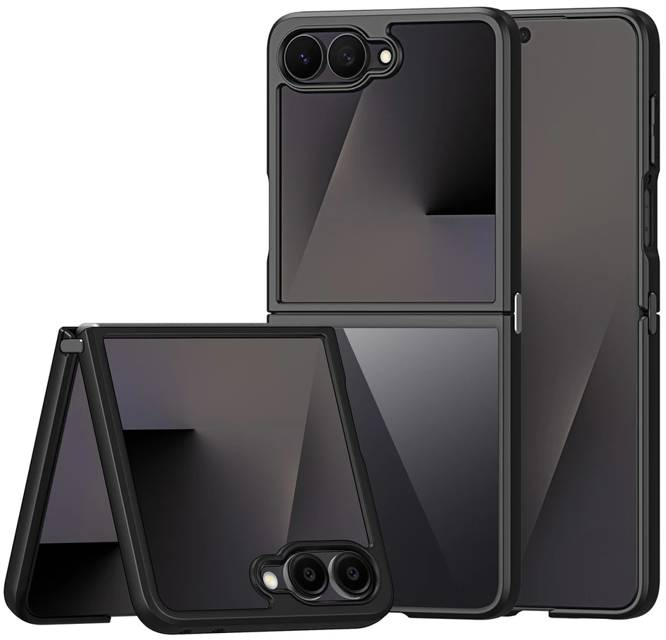 Dux Ducis Aimo dėklas Samsung Galaxy Z Flip 8 – juodos spalvos
