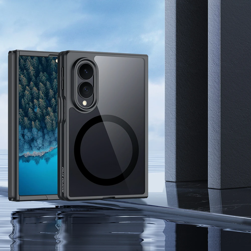Dux Ducis Aimo Mag dėklas Samsung Galaxy Z Fold 8 Wide – juodos spalvos