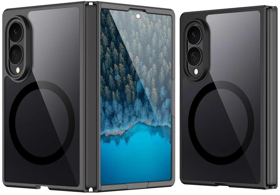 Dux Ducis Aimo Mag dėklas Samsung Galaxy Z Fold 8 Wide – juodos spalvos